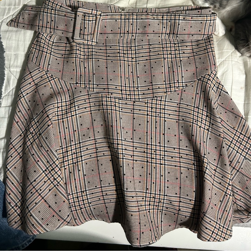 plaid skirt